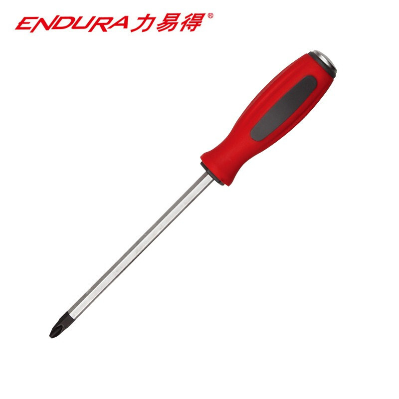 力易得(ENDURA)十字橡塑穿心螺丝批(PH3*150mm E6426) 2支装