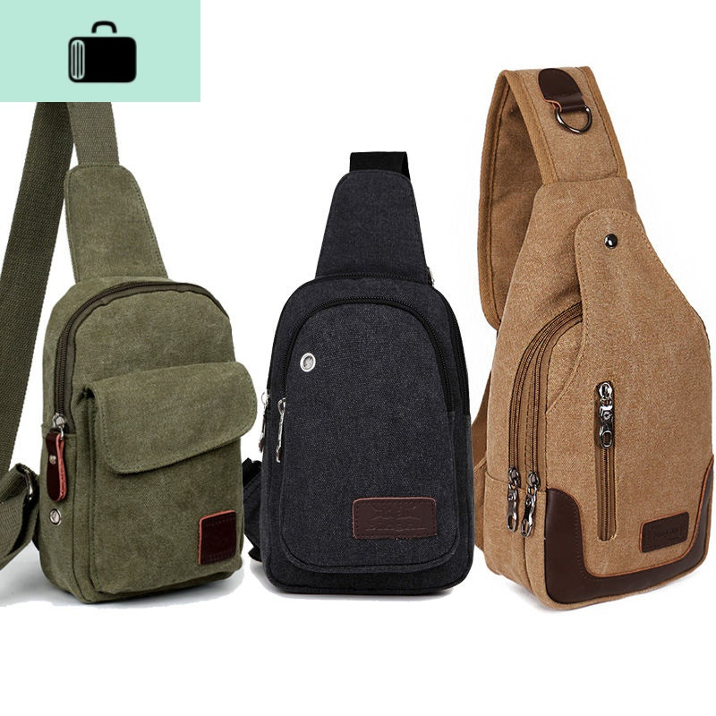 新款男士胸包帆布包斜挎包男包单肩包韩版小背包休闲胸前背包女士new
