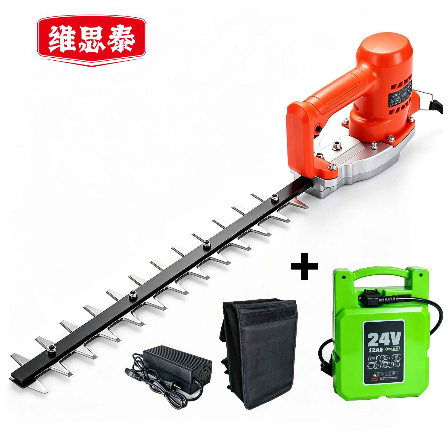 维思泰 锂电无刷绿篱机修枝剪修枝机 950W/单手/12Ah背包电池套