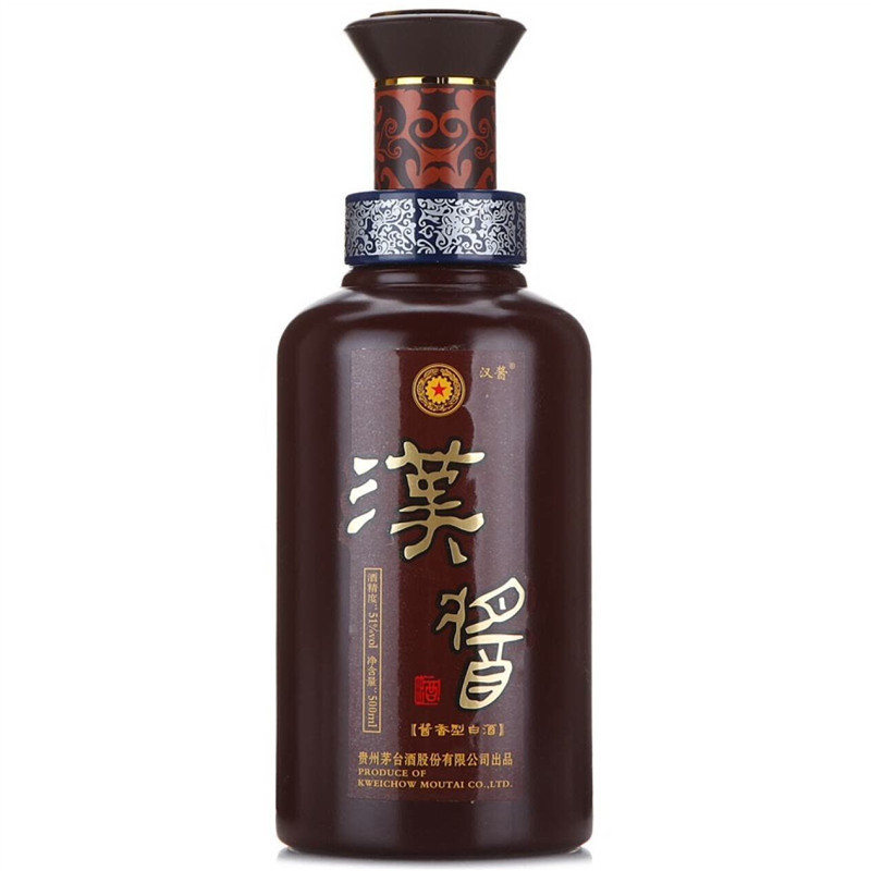贵州茅台 酱香型白酒 汉酱酒 51度500ml*6瓶 整箱装