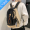 封后克莱因蓝ins森系书包女高中大学韩版日系百搭背包初中生双肩包男学生书包