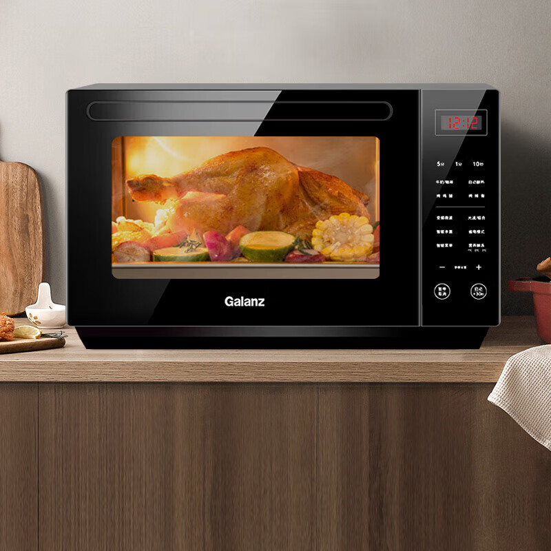格兰仕Galanz微波炉不锈钢内胆变频微波炉烤箱一体机家用900w一级能效光波炉G90F23CSXLV-R6A(B0)高清大图
