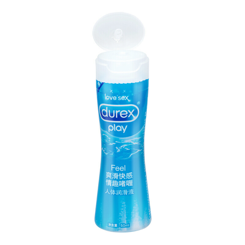 (Durex)水溶性人体润滑剂男用女用润滑油夫妻房事成人用品爽滑快感50ml