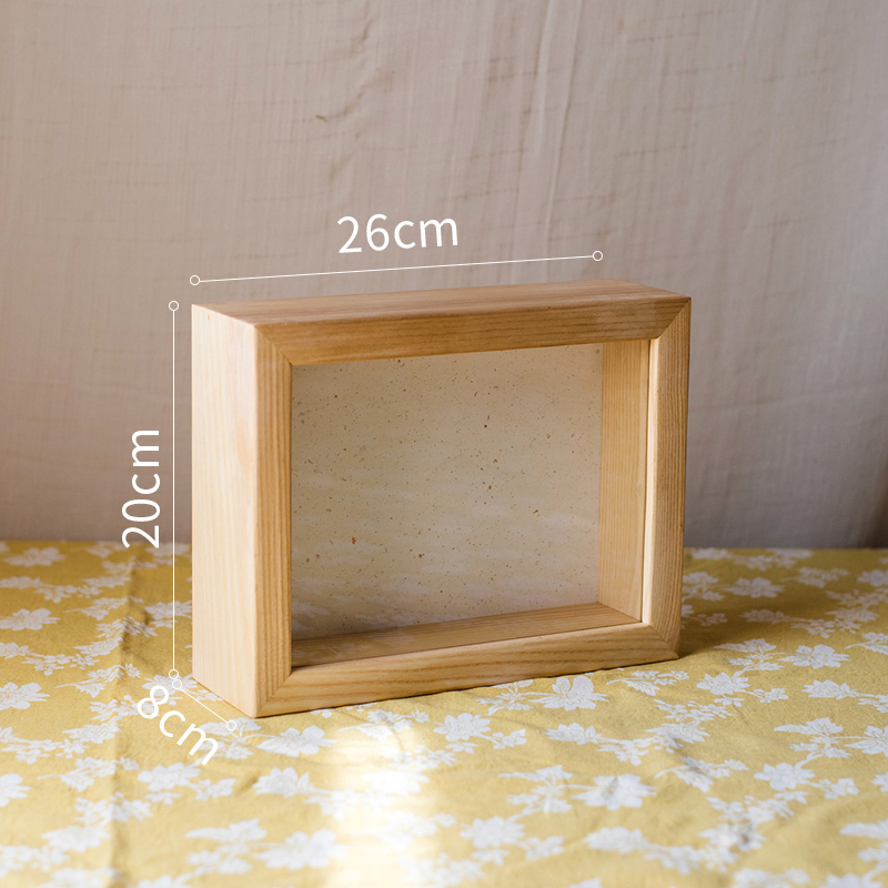家柏饰(CORATED)标本相框创意立体画框干花植物装裱衍纸手工diy展示摆台7寸8 M深框26*20*8cm 其他尺寸