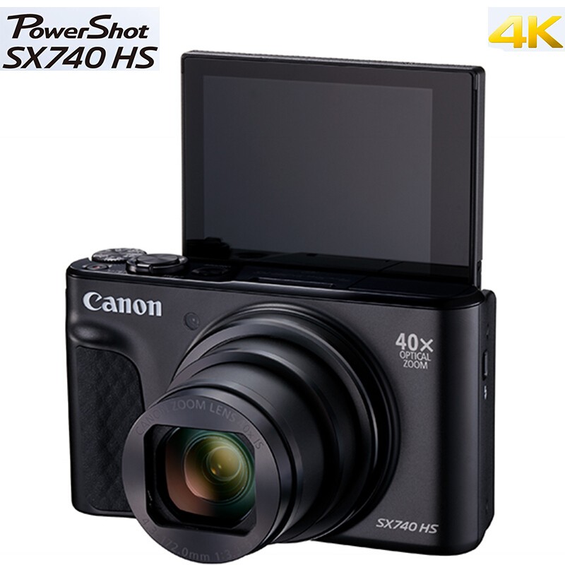 佳能(Canon)博秀长焦数码相机PowerShot SX740HS 卡片机黑色
