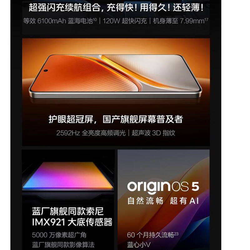 [全新]vivo iQOO Neo10 Pro 拉力橙 16GB+1TB 天玑9400旗舰芯 自研电竞芯Q2 120W闪充 6100毫安大电池 AI游戏学生手机