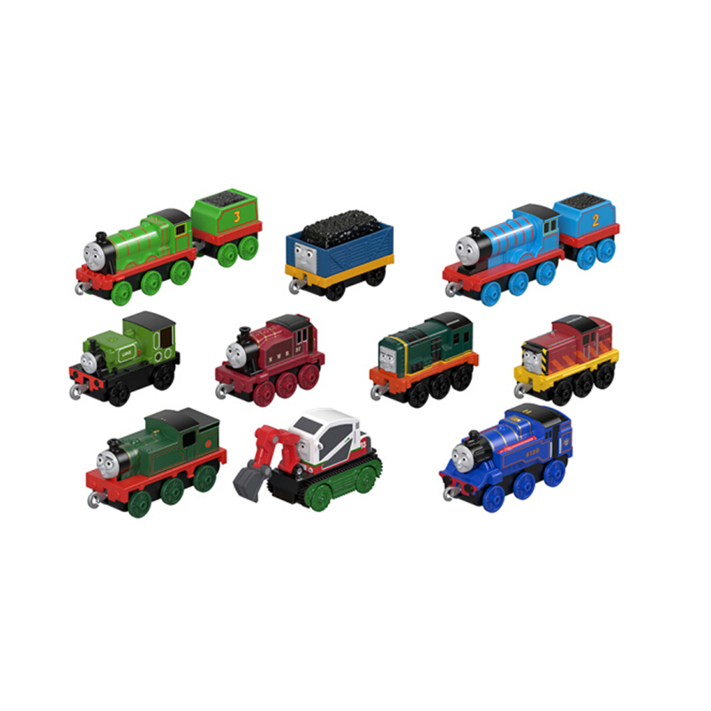 托马斯和朋友(THOMAS&FRIENDS) 轨道系列之十辆装经典小火车礼盒 男孩玩具儿童车模型玩具 GHW14