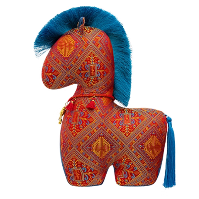 锦瑞星 马年吉祥物公仔 挂锁30cm个高清大图