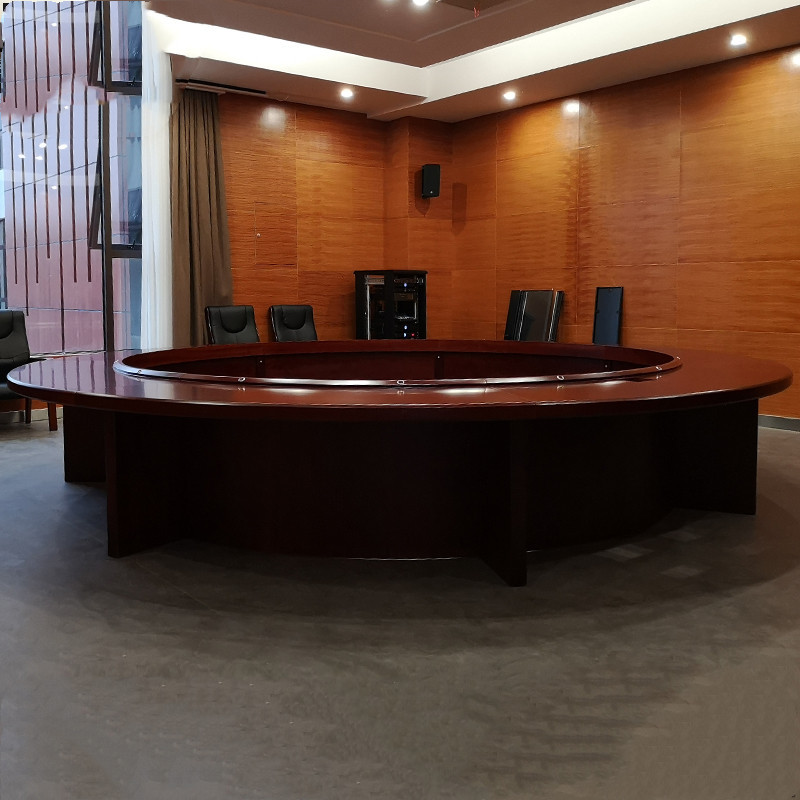 迪欧木质油漆办公桌圆形会议桌