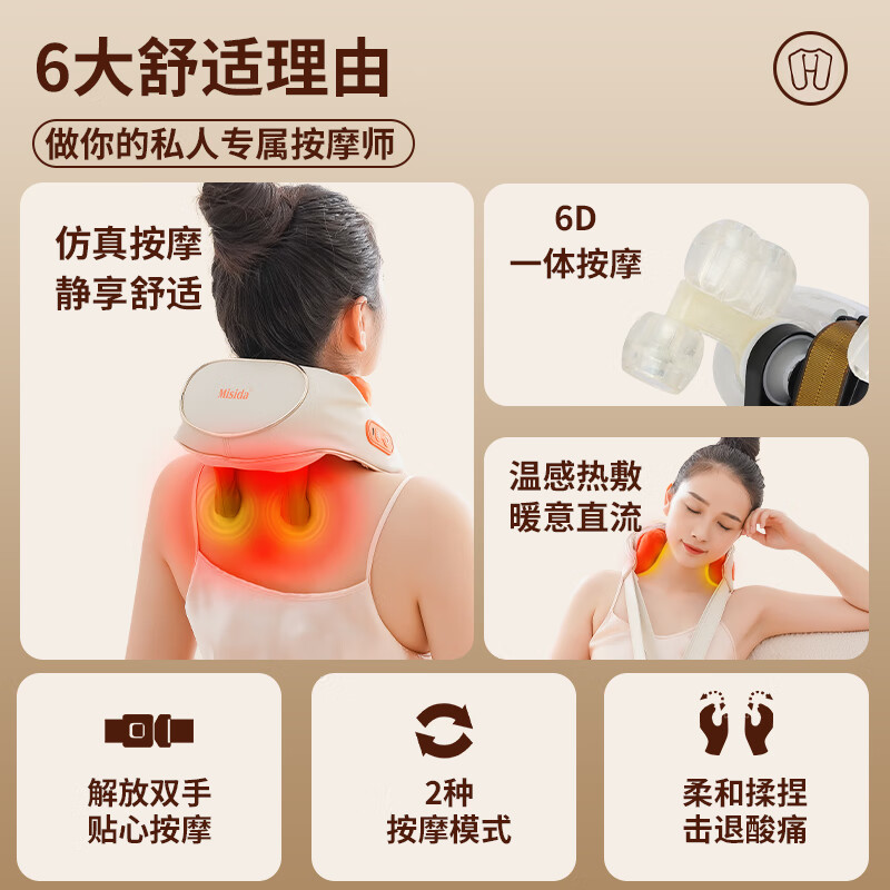美仕达(Misida)MS-B39 mini肩颈按摩器高清大图