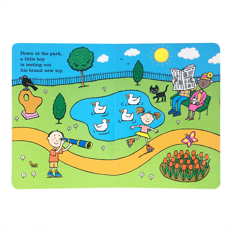 Daisy系列:Eat Your Peas [正版]Shark In The Park 英文原版进口吴敏兰绘本第26本N高清大图