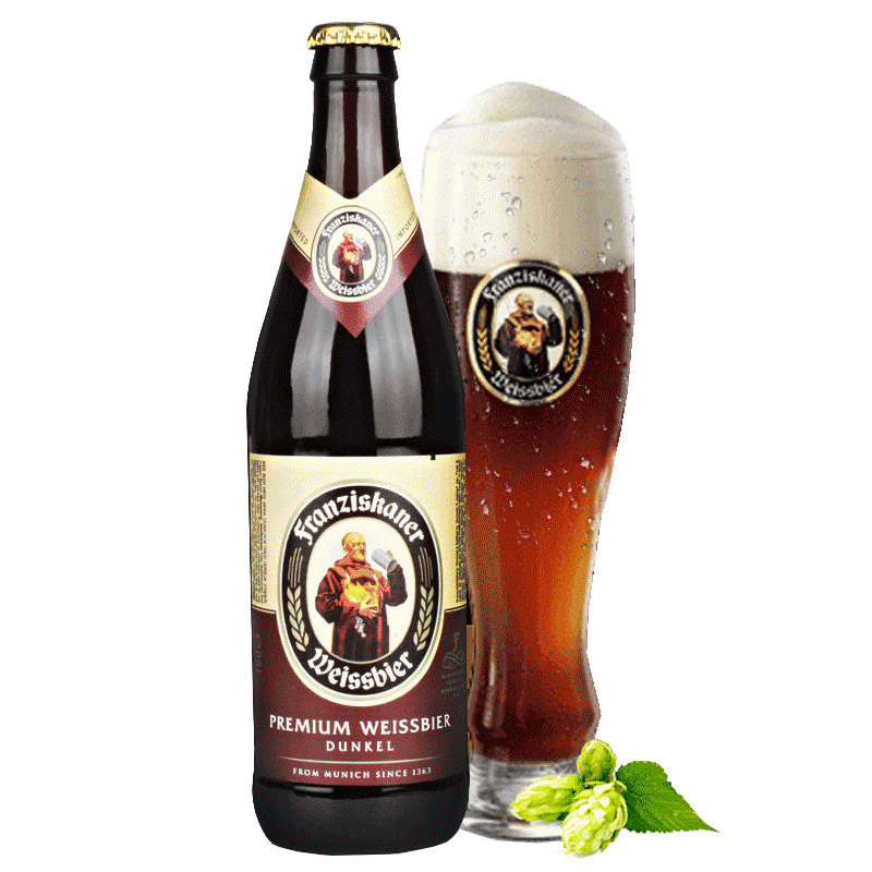 德国风味啤酒范佳乐教士小麦黑啤酒450ml12瓶装