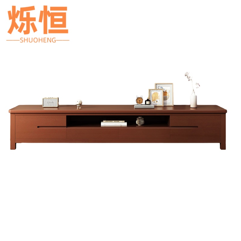 烁恒实木电视柜1.5m个高清大图