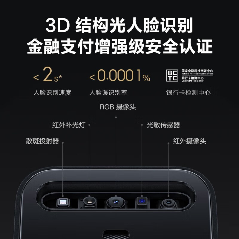 小米人脸识别智能门锁X 3D结构光精准识别指纹密码NFC蓝牙电子门锁全自动锁体 小米人脸识别智能门锁X