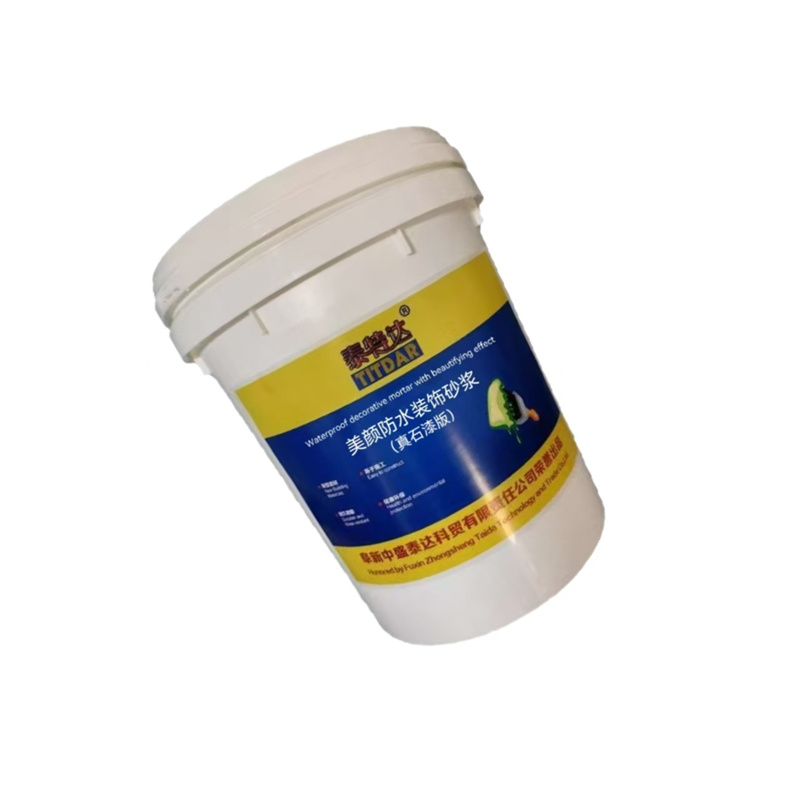泰特达 美颜防水装饰砂浆 25KG(白色) 桶高清大图