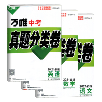 2021版万唯中考真题分类试卷5科套装全国版语文数学英语物理化学真题分类卷初三试题精选研究