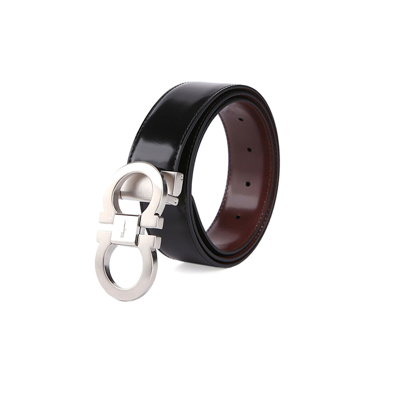 Ferragamo 菲拉格慕 皮带 黑色牛皮板扣logo箱包配件腰带105 CM 679535 064455