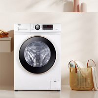 (Haier)海尔全自动滚筒洗衣机洗烘一体机10公斤大容量 家用节能降噪 变频空气洗 智能WIFI控制 洗干一体