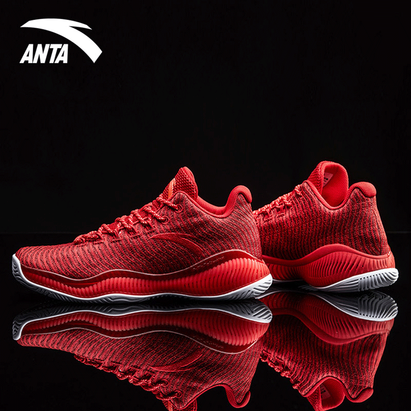 安踏篮球鞋男鞋2018新款春季运动鞋男ashock低帮系列球鞋