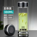 水宜生 G818弱碱版双层玻璃杯 男士纯钛茶杯380ml