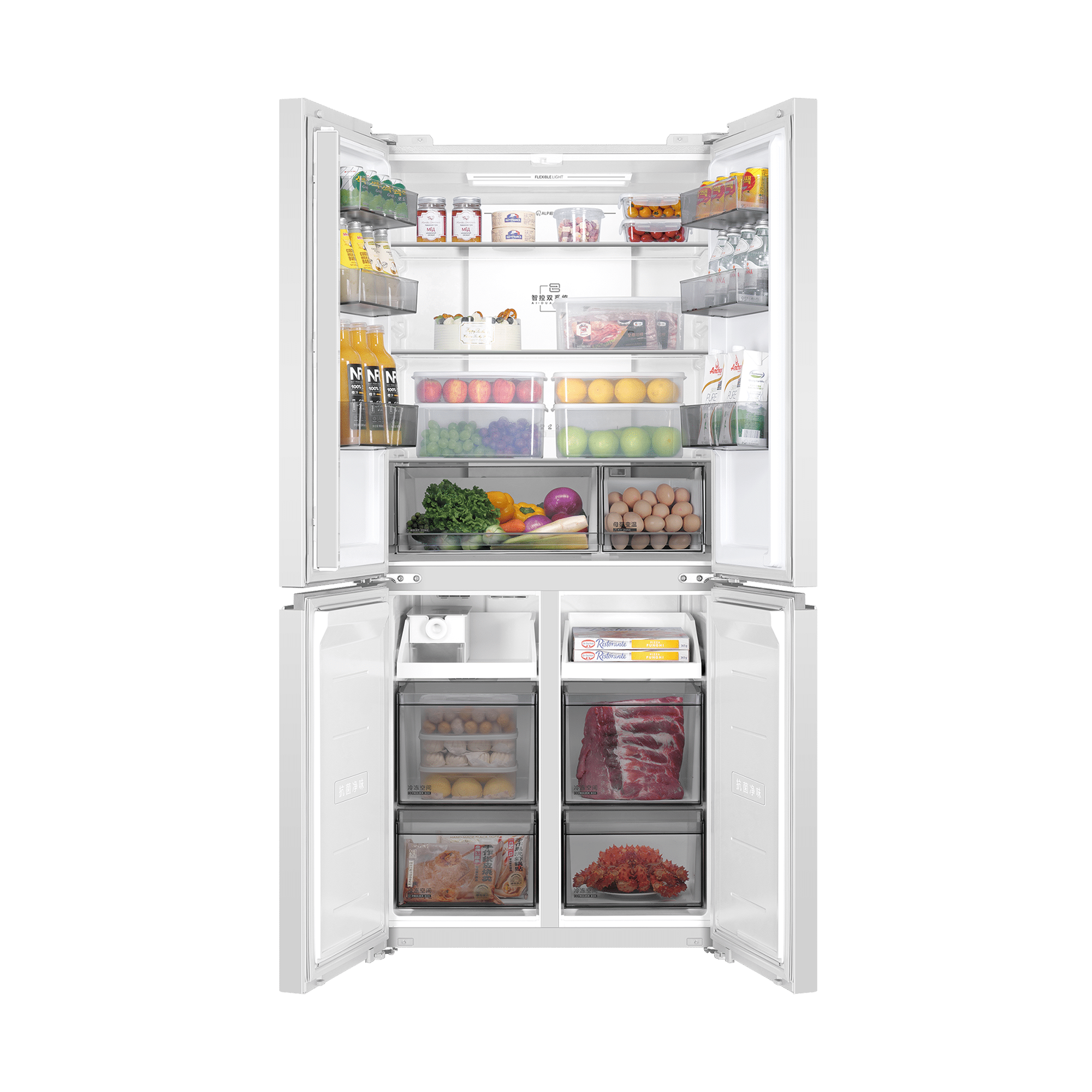 海尔十字对开门冰箱BCD-549WGHTDC9WFU1高清大图