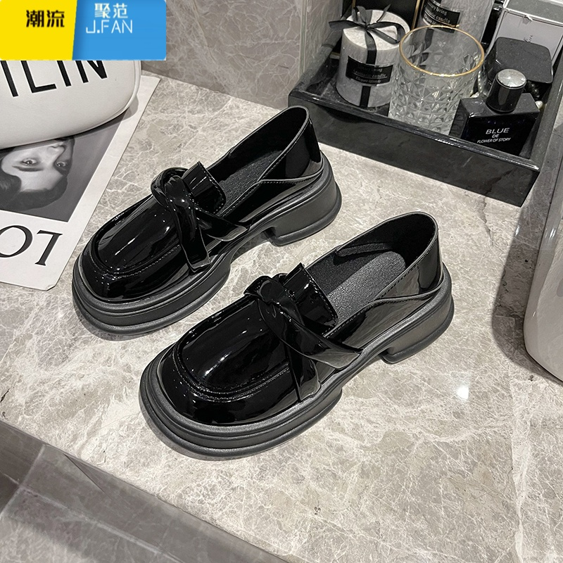 聚范小皮鞋女英伦风2024新款夏季法式玛丽珍jk小众厚底乐福鞋松糕单鞋