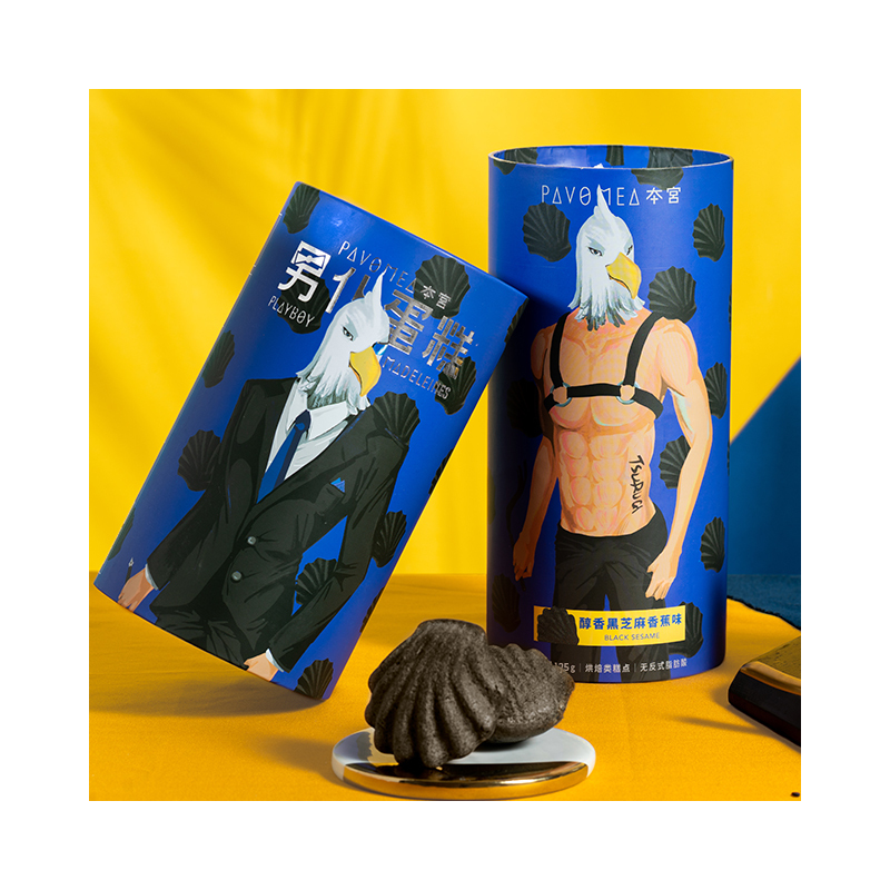 本宫(PavoMea)男仆蛋糕醇香黑芝麻香蕉味玛德琳蛋糕125g