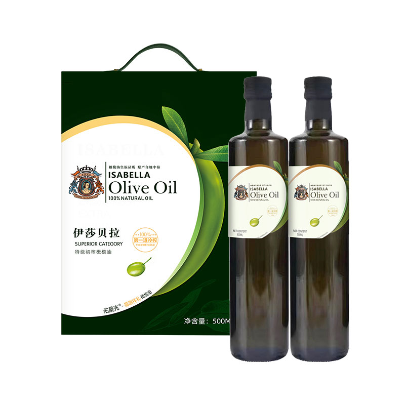 伊莎贝拉特级初榨橄榄油纯天然健康食用油非转基因冷压初榨高性价比1000g
