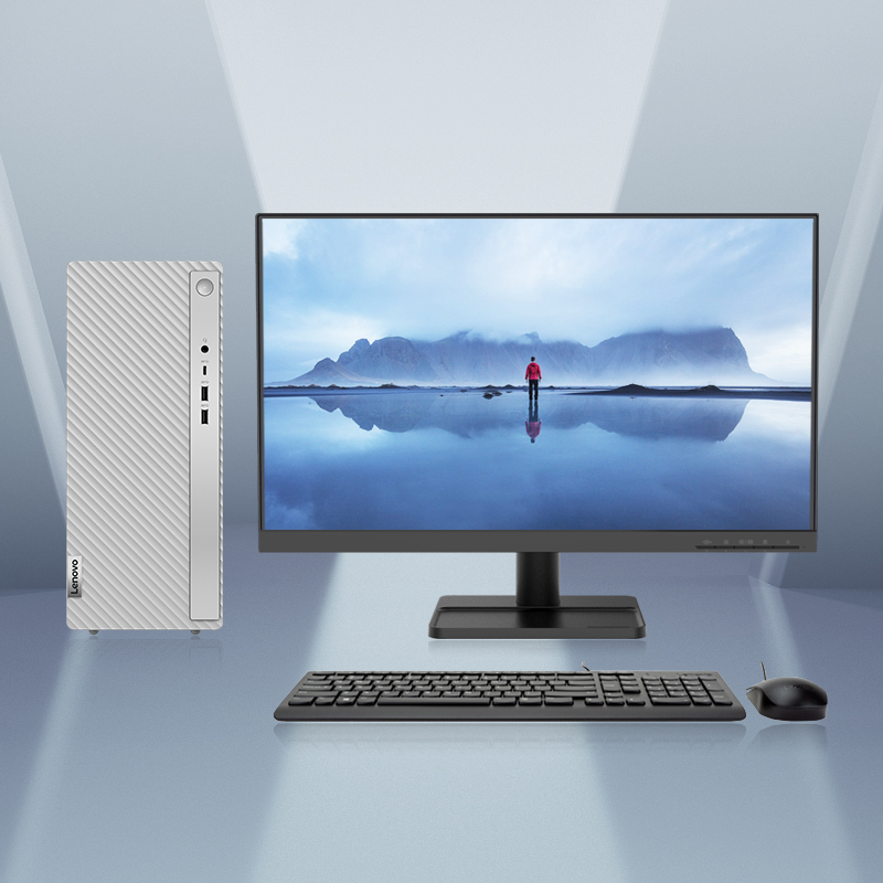 联想(Lenovo)L2345 23.8英寸显示器 全高清 窄边框 广视角 商用办公家用高清大屏电脑显示器 配VGA数据线 黑色