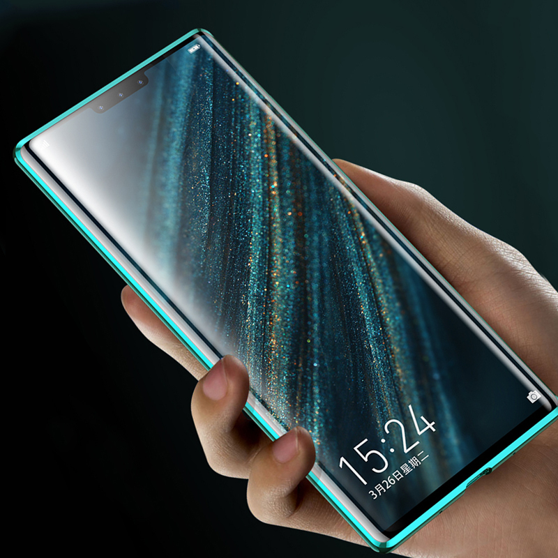 KONEL 华为mate30手机壳荣耀30/V20透明玻璃mate20pro/20X 5G版保护套P30pro金属边框潮高清大图