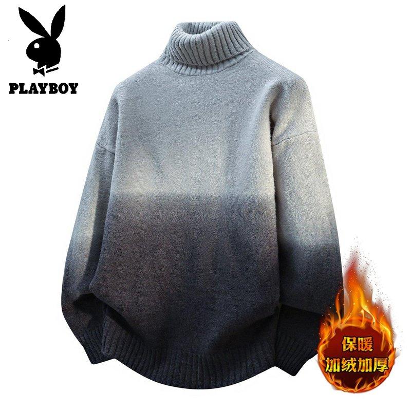 花花公子新款高品质【新款】2025冬可翻高领领针织毛衣男_168高清大图