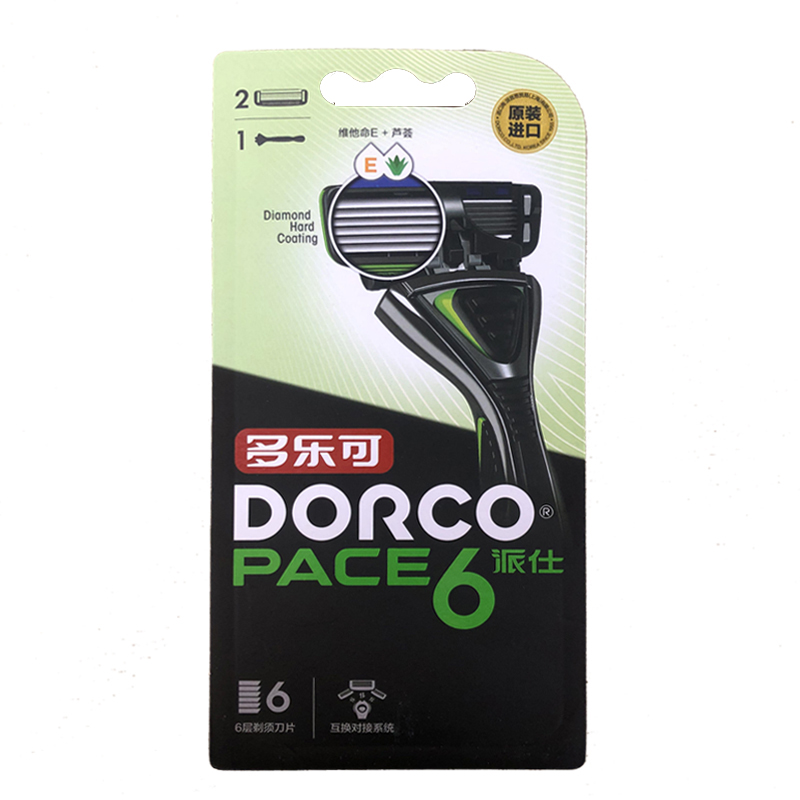 多乐可PACE6剃须刀(1刀架+2刀头)
