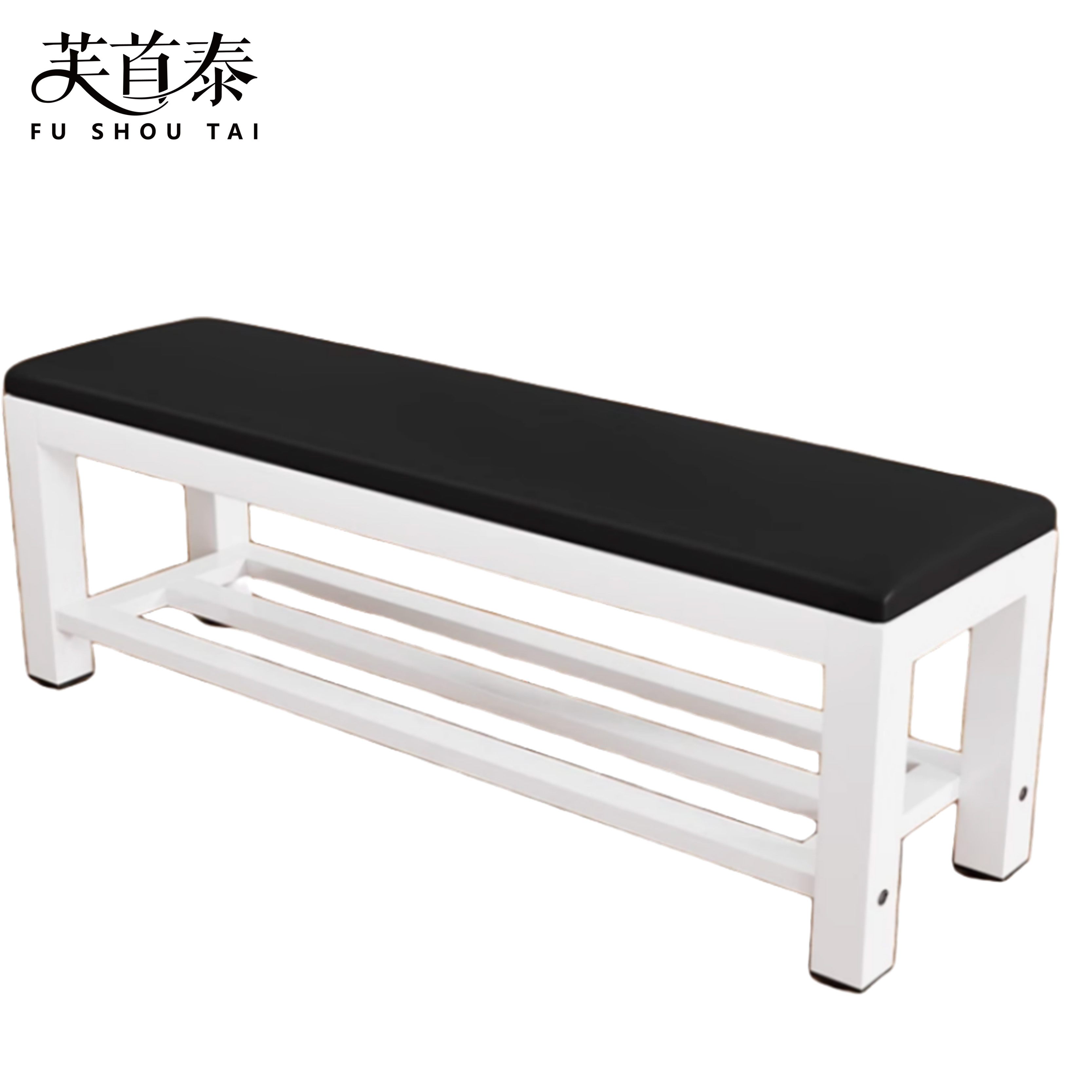 芙首泰长条换鞋凳双层1500*350*450mm个高清大图