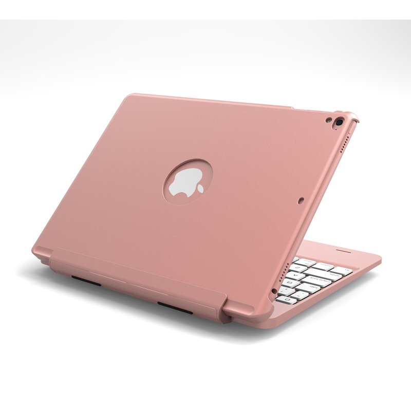 HIGE/无线分体蓝牙键盘 2018新苹果ipad pro 9.7保护套 可拆分式蓝牙键盘套 pro9.7英寸 玫瑰金