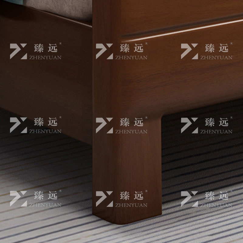 臻远 ZY4031126 实木床宿舍家具1.8米双人床