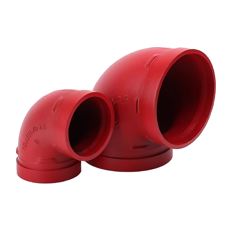 兴酉 沟槽卡箍90度弯头 DN200外径219 个高清大图