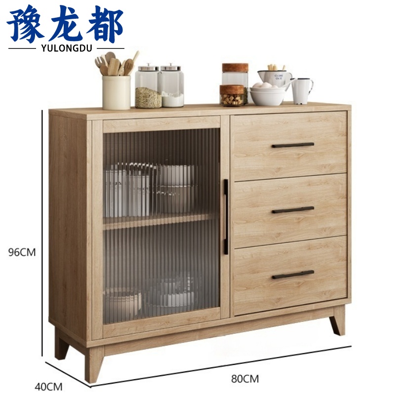 豫龙都 餐边柜储物柜 80cm 台高清大图