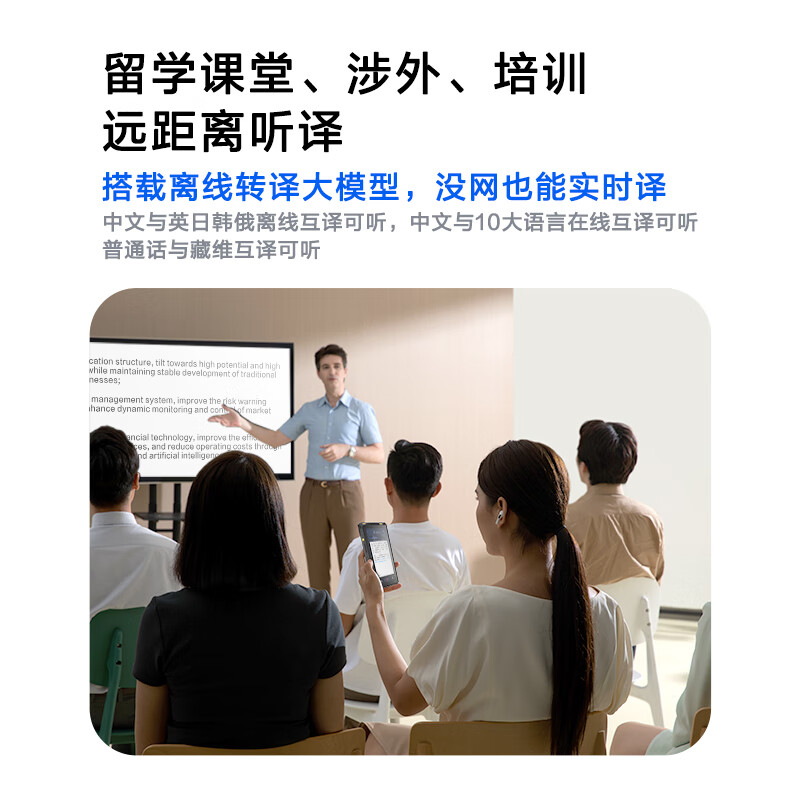 科大讯飞AI录音笔S6 免费录音转文字 同声转译 国密加密超远距离录音高清大图