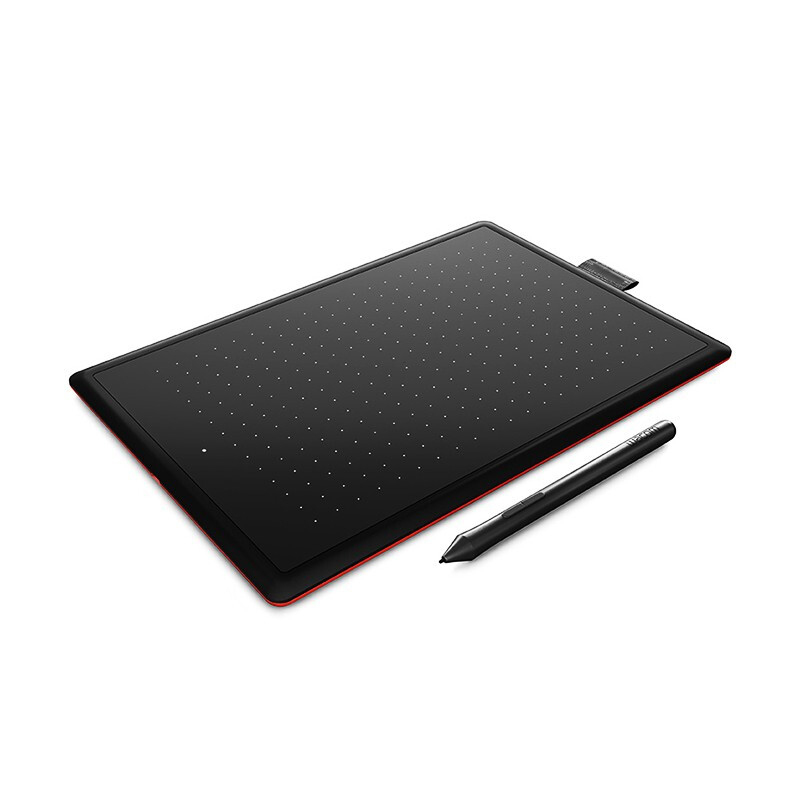 和冠 Wacom CTL-672/K2-F 数位板 黑 红色