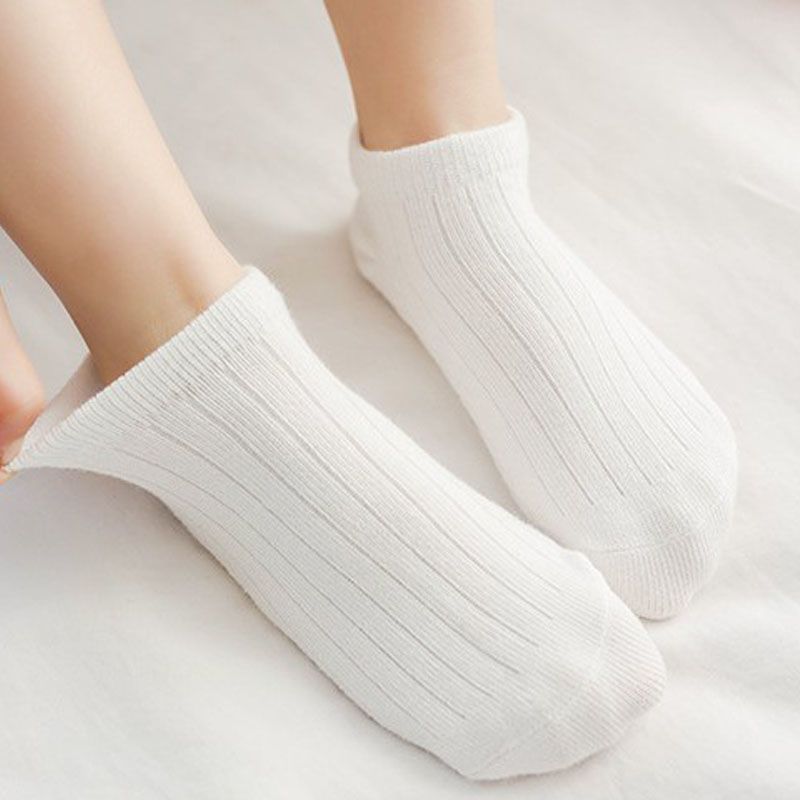 棉儿童袜子学生袜白色中筒袜春夏季薄款男童女童棉袜短筒袜白袜