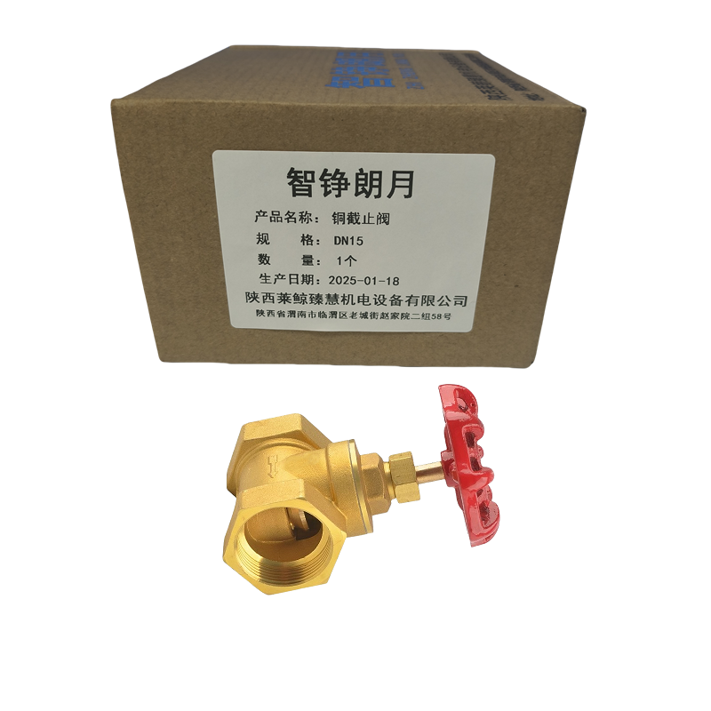 智铮朗月 铜截止阀 DN15 个高清大图
