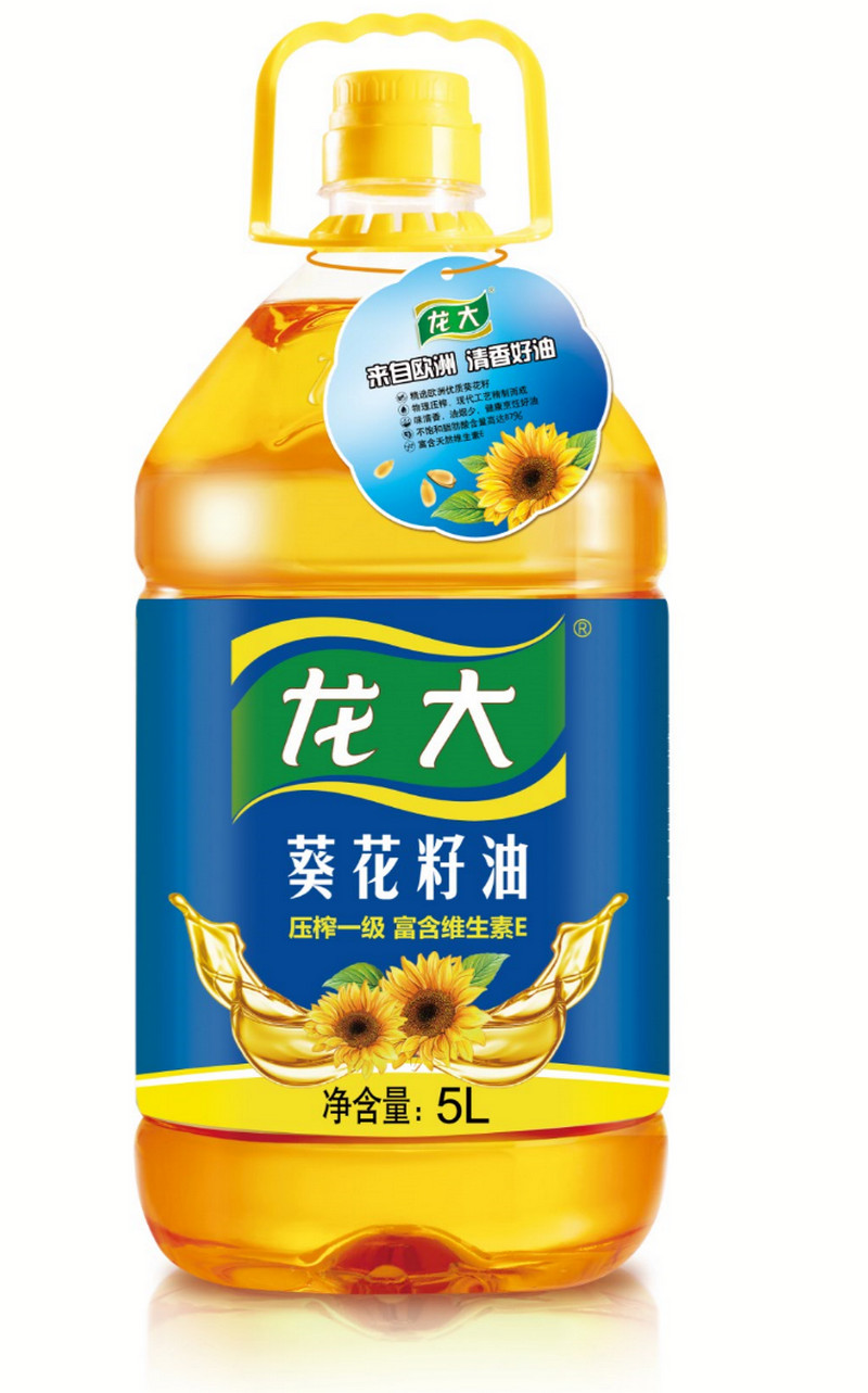 龙大 压榨一级葵花籽油5l