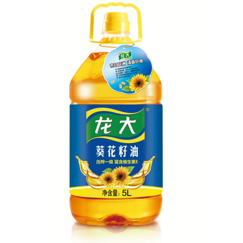 龙大 压榨一级葵花籽油5L