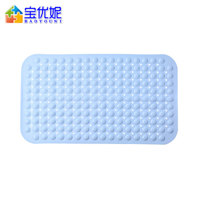 宝优妮 浴室防滑垫厕所防水垫子洗澡间淋浴吸盘按摩脚垫卫生间地垫 71x35.5cm