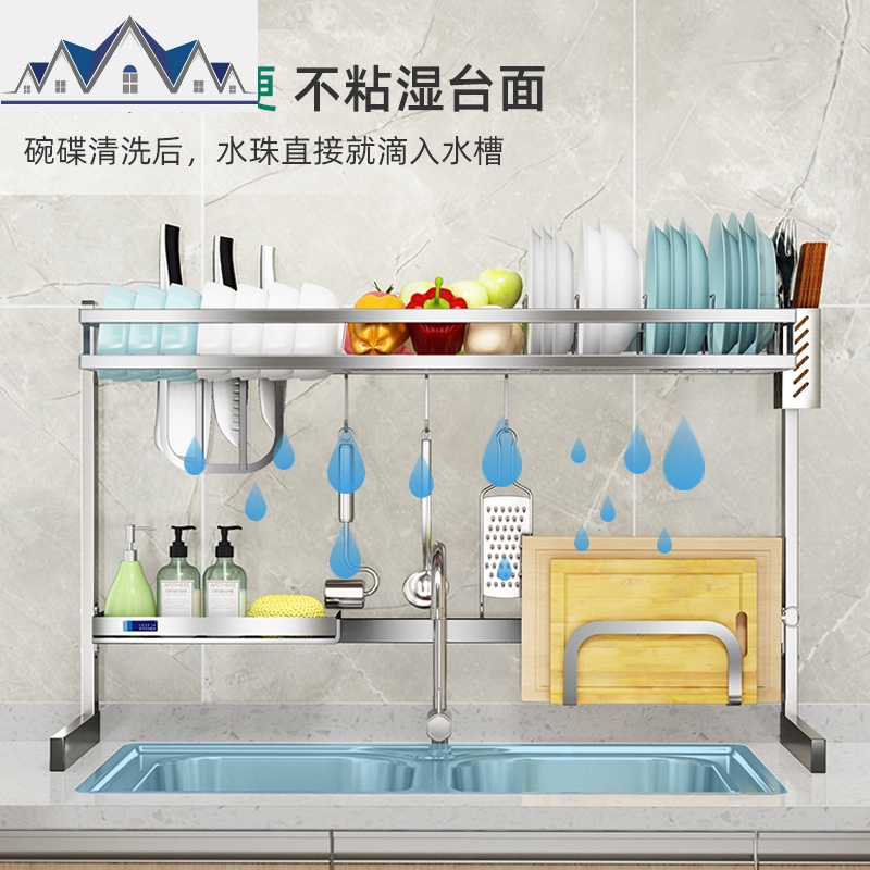 厨房水置物架沥水架碗架家用碗筷收纳盒滤水架洗碗池晾碗收纳架 三维工匠高清大图