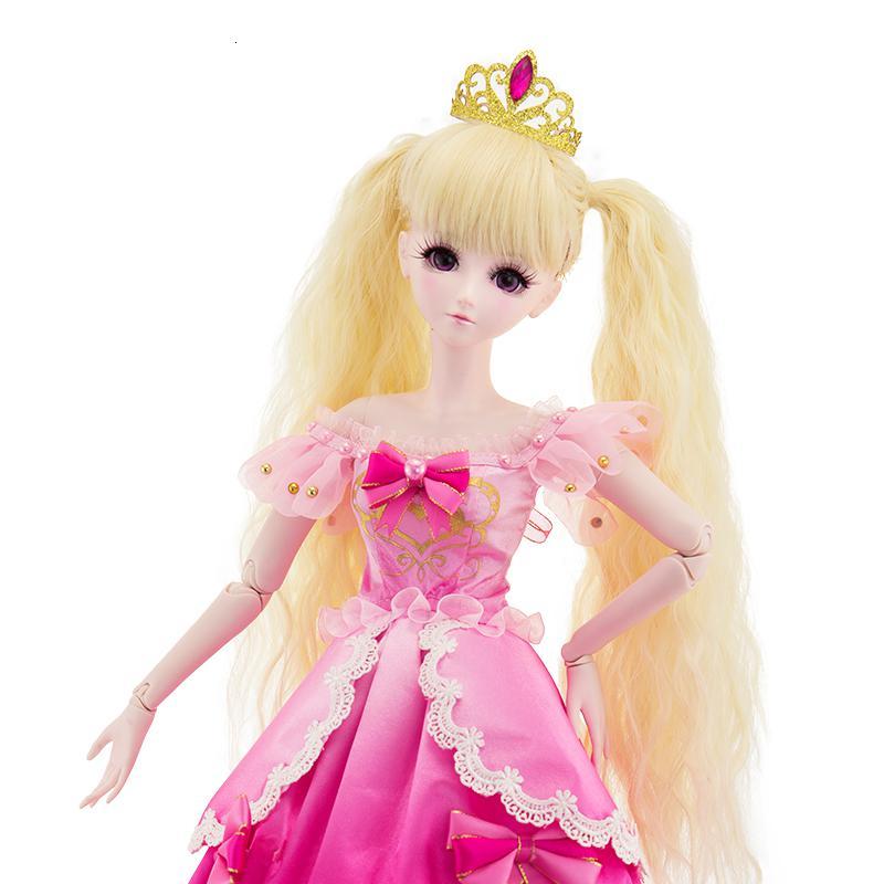 钻夜萝莉娃娃罗丽公主裙仿真洋娃娃成品60娃亮彩甜爱心钻礼服高约60cm