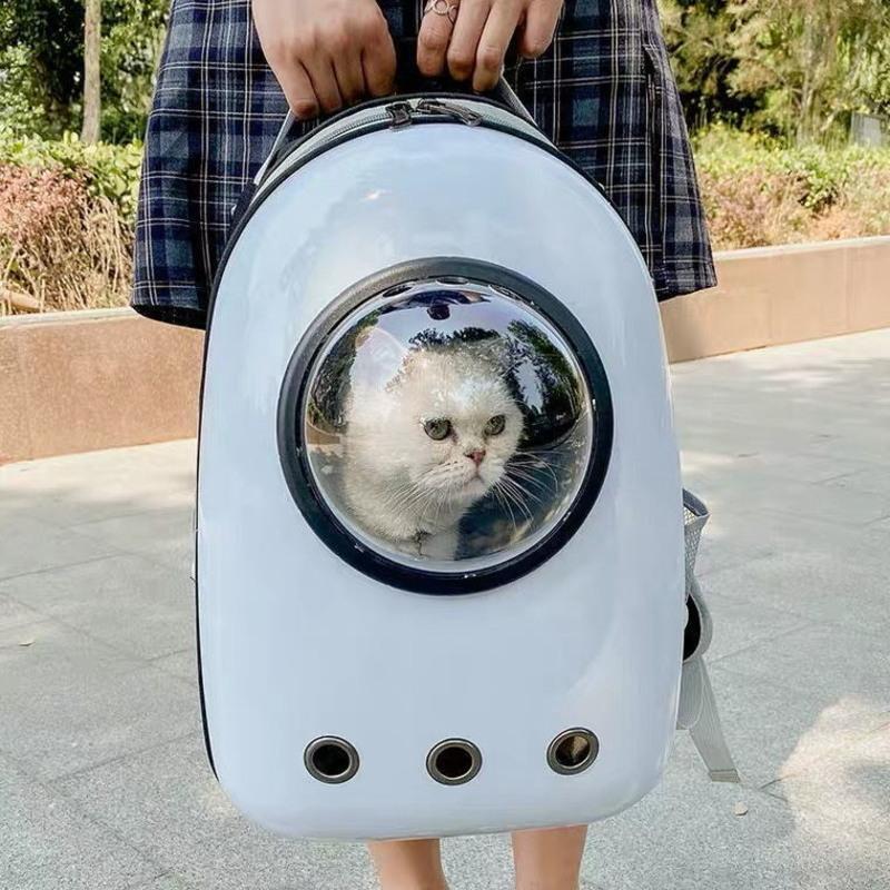 特价粉色款 猫包外出太空舱便携猫背包大容量透气猫咪用品肩背书包宠物双肩包