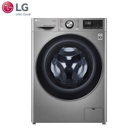 LG FCV90G2T 9公斤AI变频直驱蒸汽洗全自动滚筒洗衣机470mm超薄机身 智能手洗 静音碳晶银