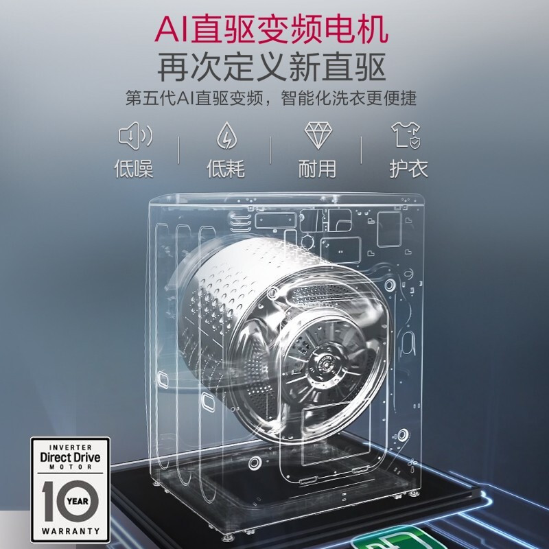 LG FY13WYW+RH10V9AV4W洗烘套装 大容量母婴洗烘套装13.5KG分区洗洗+10KG原装进口烘干机