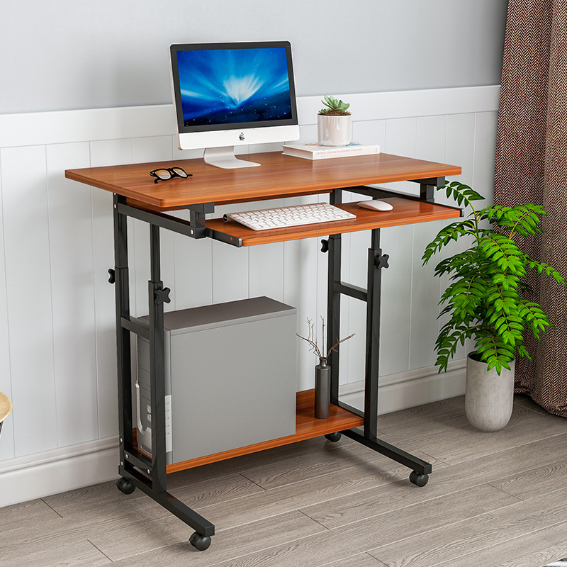 台式电脑桌家用床边桌学生书桌卧室简易懒人可升降小桌子电脑桌【价格